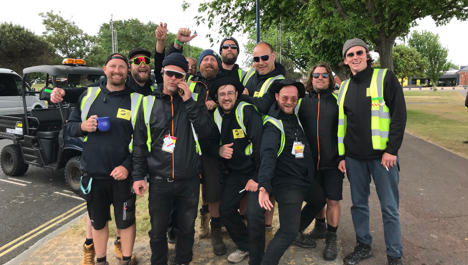 Site Crew Team Photo, D-Day 75 Commemorative Event, 2019 - Site Crew Supplied by Victorious Events