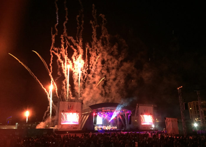 Main Stage, Fireworks, Americas Cup World Series Fanzone, 2015