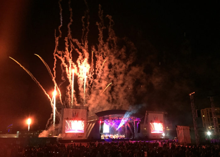 Main Stage, Fireworks, Americas Cup World Series Fanzone, 2015