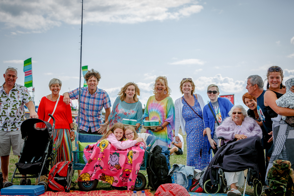 A family of all ages enjoying Victorious Festival, 2018