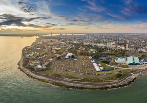 Drone photograph, Victorious Festival 2019